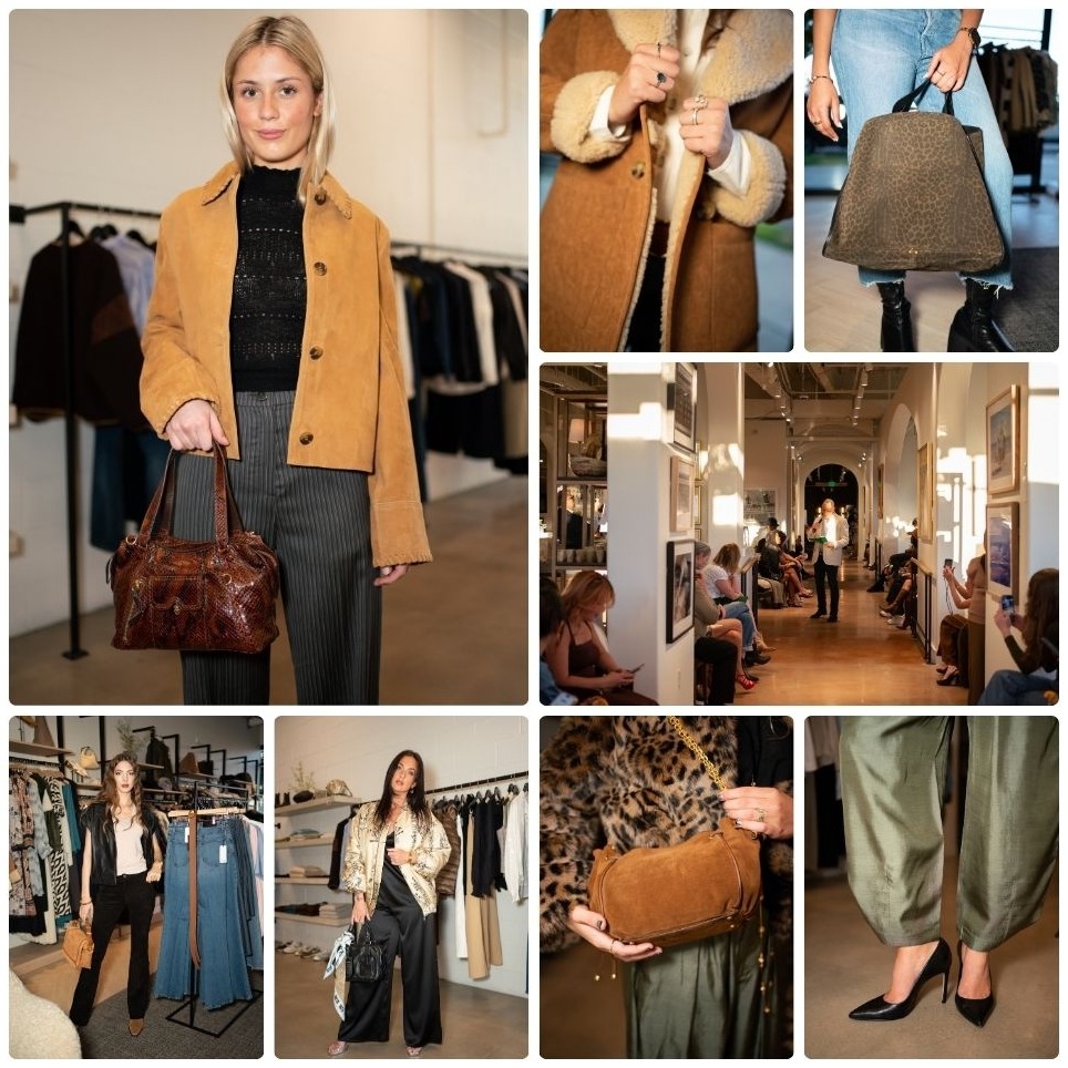 Editorial collage of Fall Edit looks, accessories and boutique details