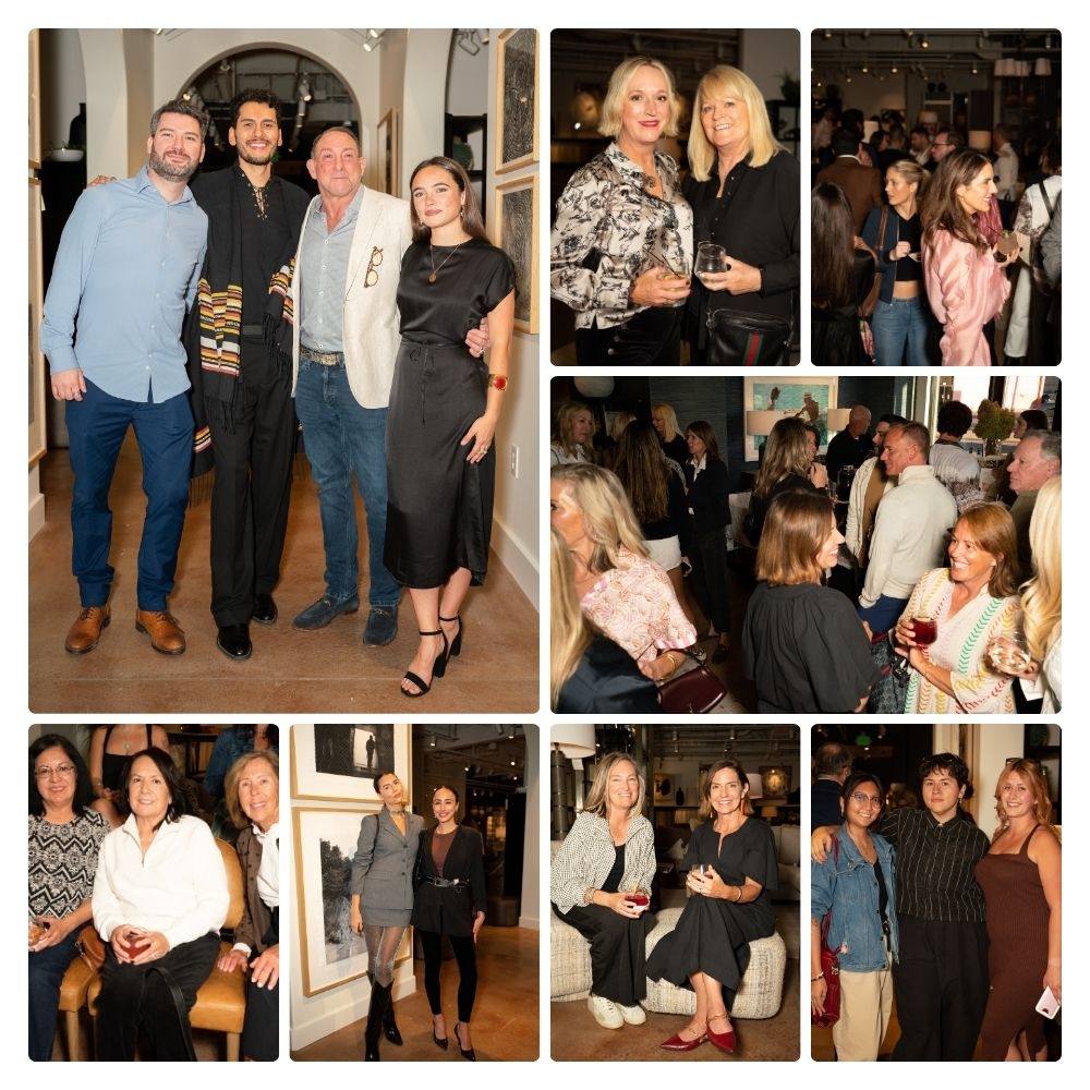 Guests gathering, mingling and experiencing The Fall Edit inside the HW Home showroom