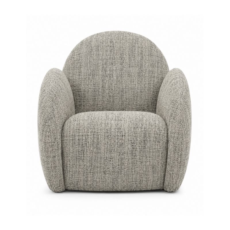 Chole Swivel Chair in Heathered Grey from HW Home