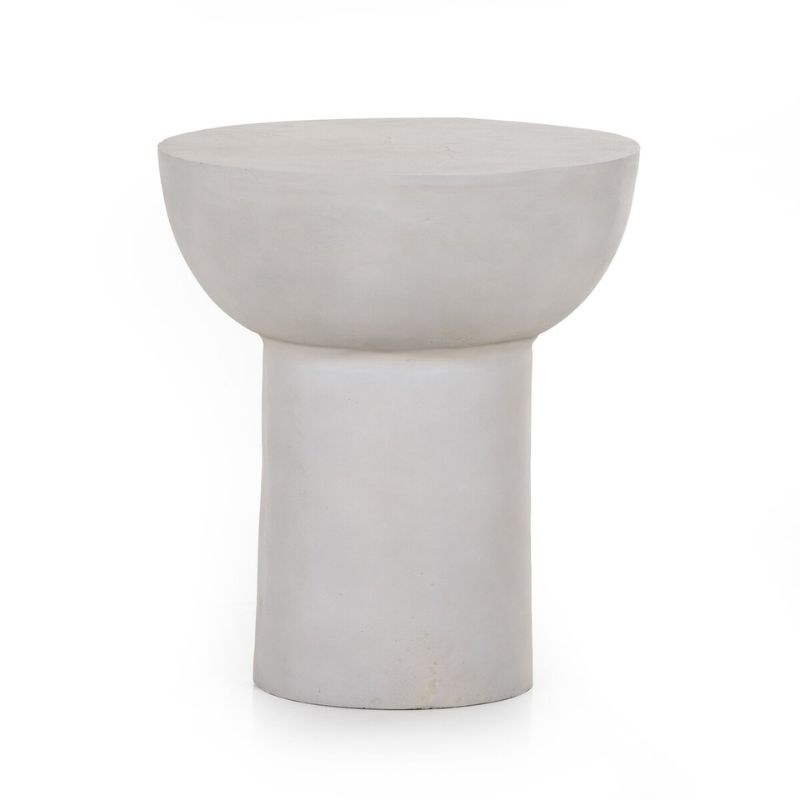 Searcy End Table in Matte White for MCA Holiday Theater