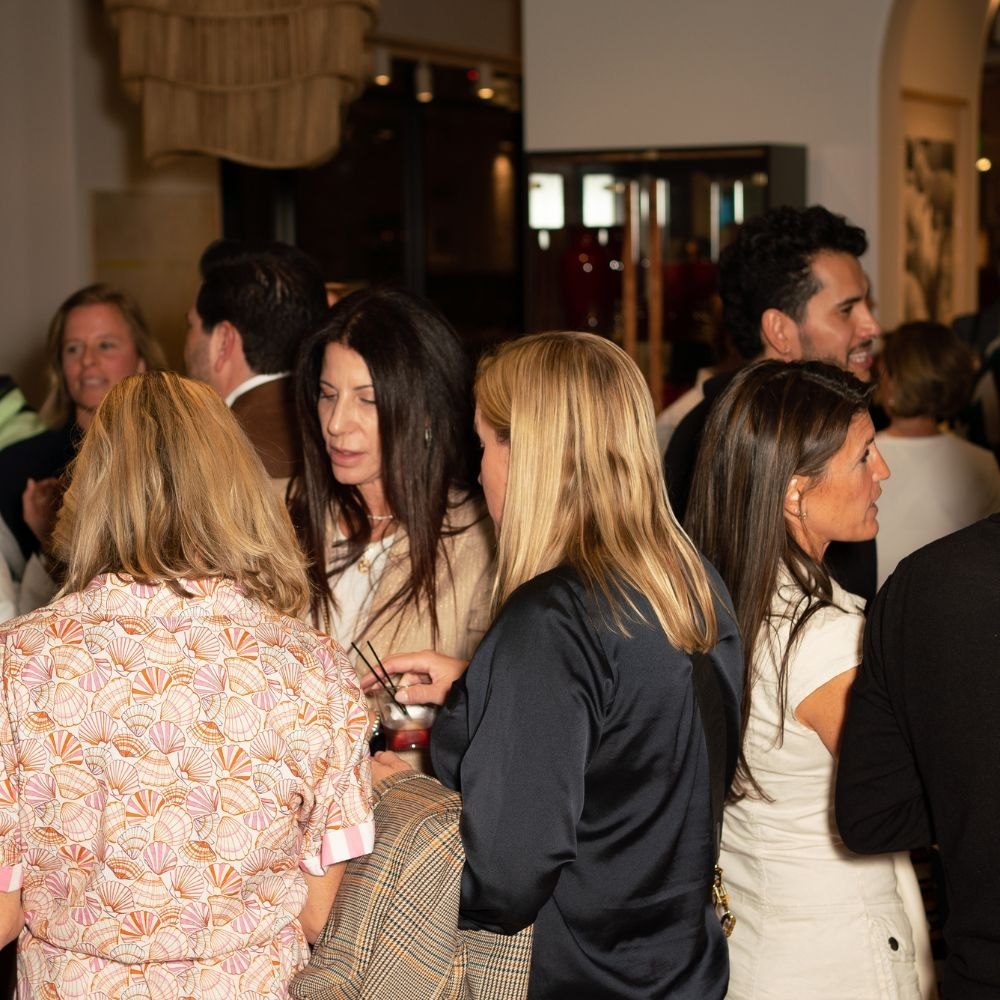 Denver guests gathered in conversation at the HW Home flagship