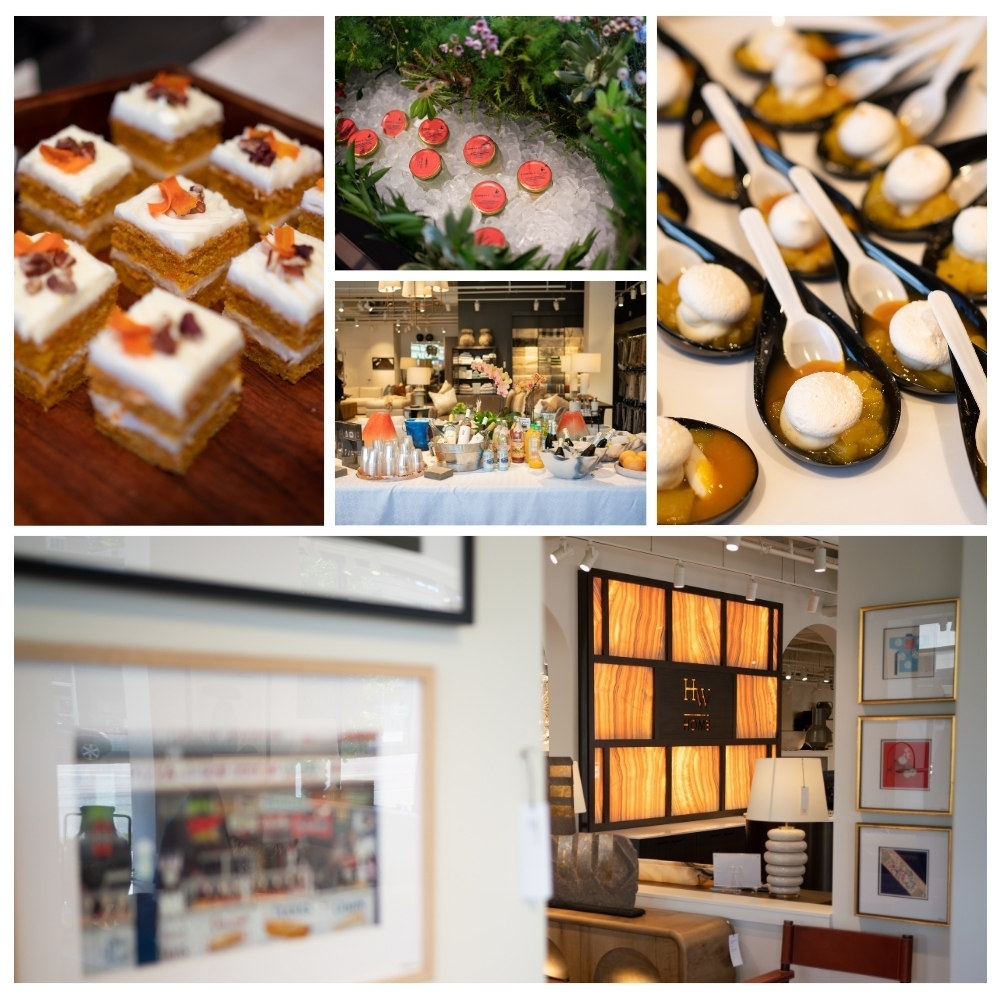 Catering, neighborhood bites and showroom scenes from the public grand opening
