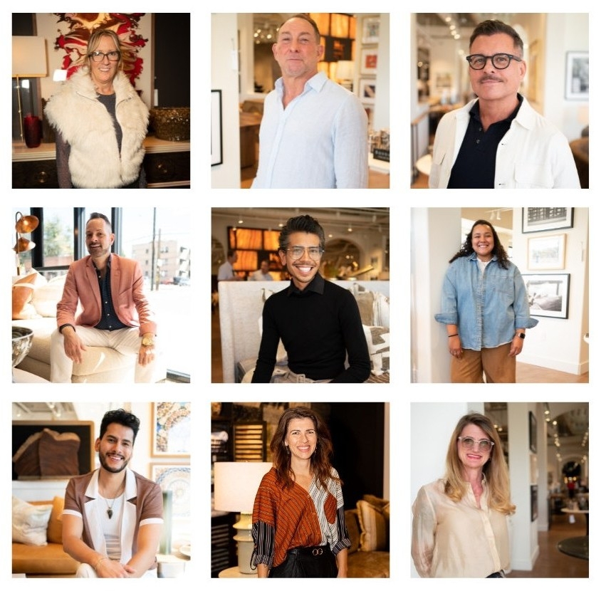 HW Home team portraits from the new Denver flagship, celebrating the people behind the place